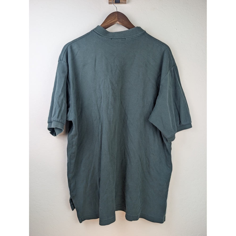 Polo Ralph Lauren Mens XL Forest Green Short Sleeve Pique Polo Shirt Red Pony - Picture 8 of 8